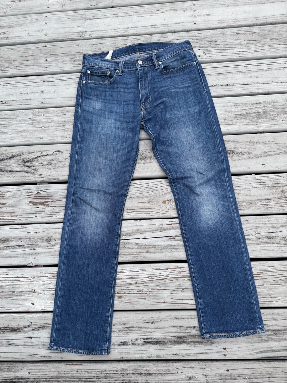 Levis Mens Blue Straight Jeans 513